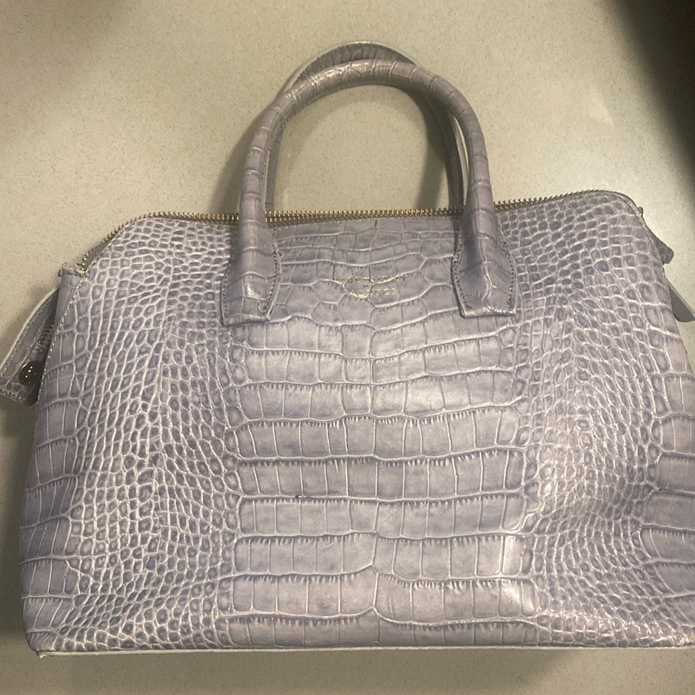 Iacucci Italian leather periwinkle handbag